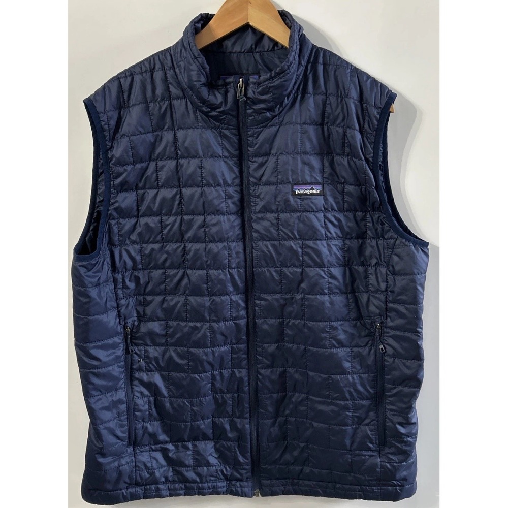 Mens Patagonia Nano Puff Primaloft Vest 100% Polyester 84247 Sz XL Packable